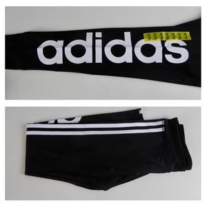 Adidas Girls Tights Leggings Stretch Pants NWT